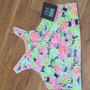 VSX Small Halter Sports Bra Neon